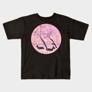 cherry blossson trees japan Kids T-Shirt